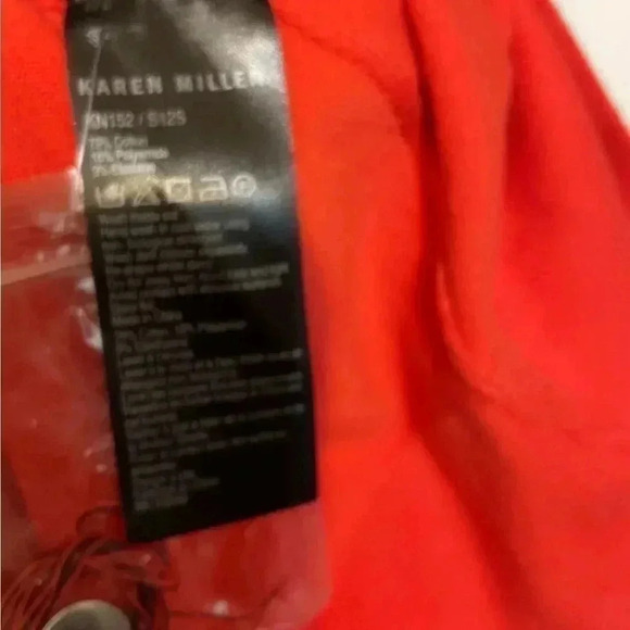 Karen Millen bodycon front zip long sleeve black and red body con mini dress 2 - Picture 5 of 5